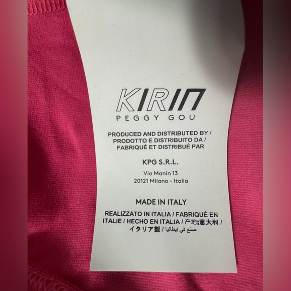 Kirin Peggy Gou Jersey Open Back Long Sleeve Bodysuit Pink - Picture 11 of 14